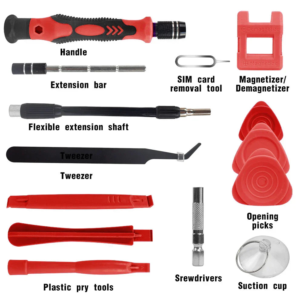 Precision Screwdriver Set - TechCraft Pro 115-in-1 with Magnetic Tools
