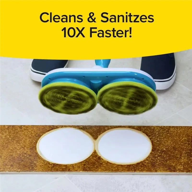 Electric Mop with Smart Spin Technology - CleanWave