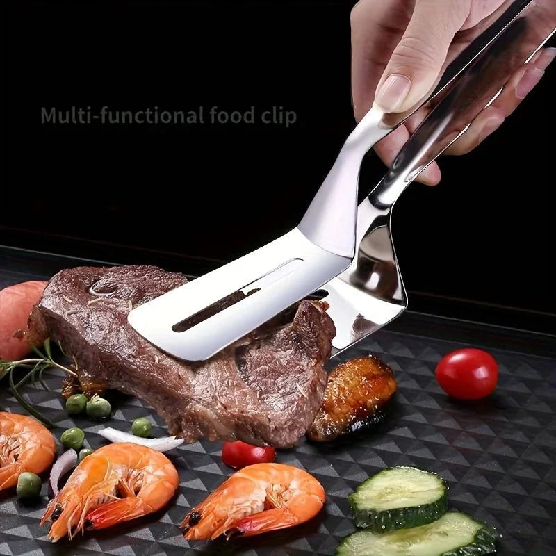 Stainless Steel Spatula with Tongs - CulinaryCraft