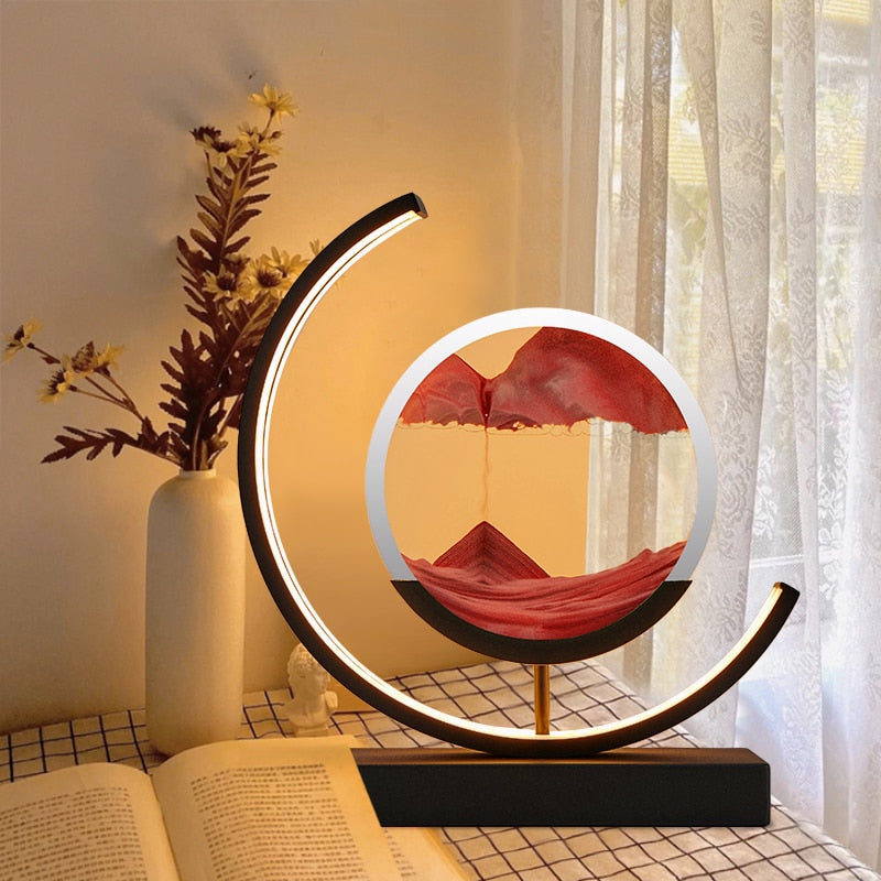 3D Sand Bowl Table Lamp - Luminara Luxe