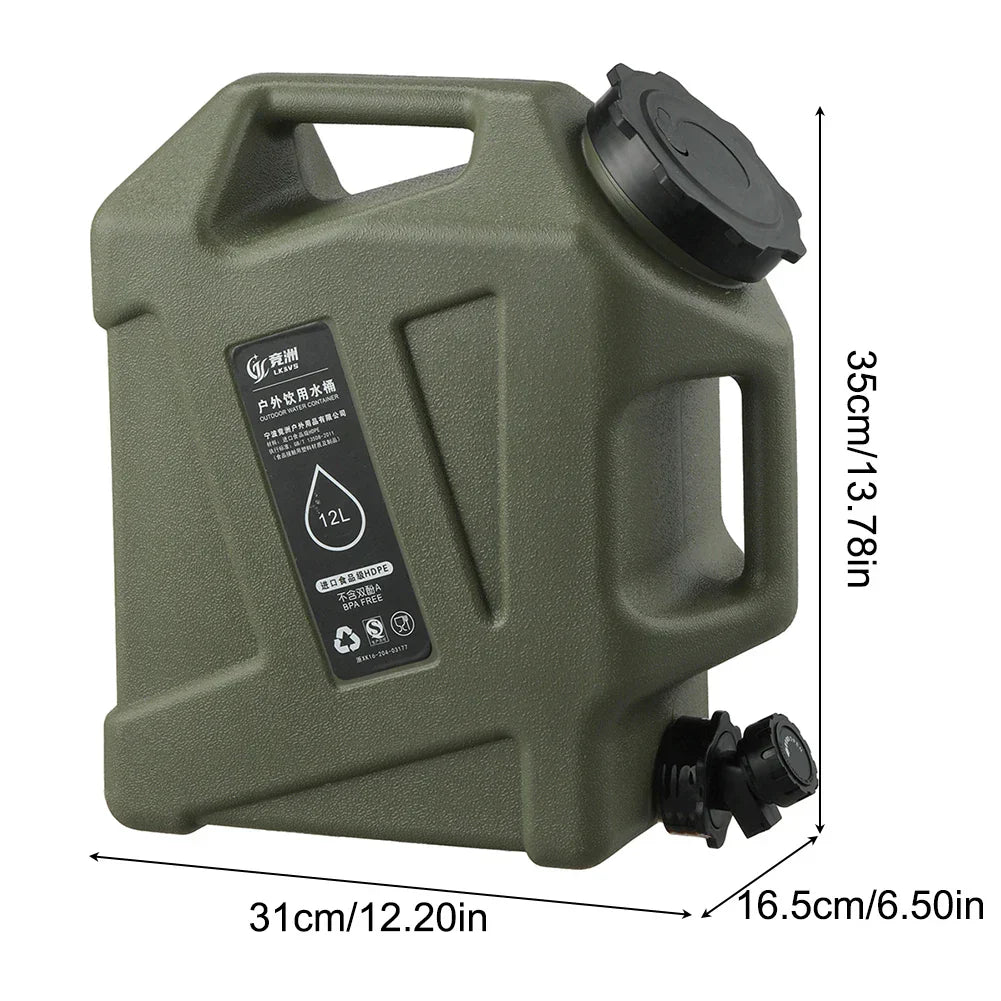 Water Storage Container - AquaFlow 12L Portable Solution