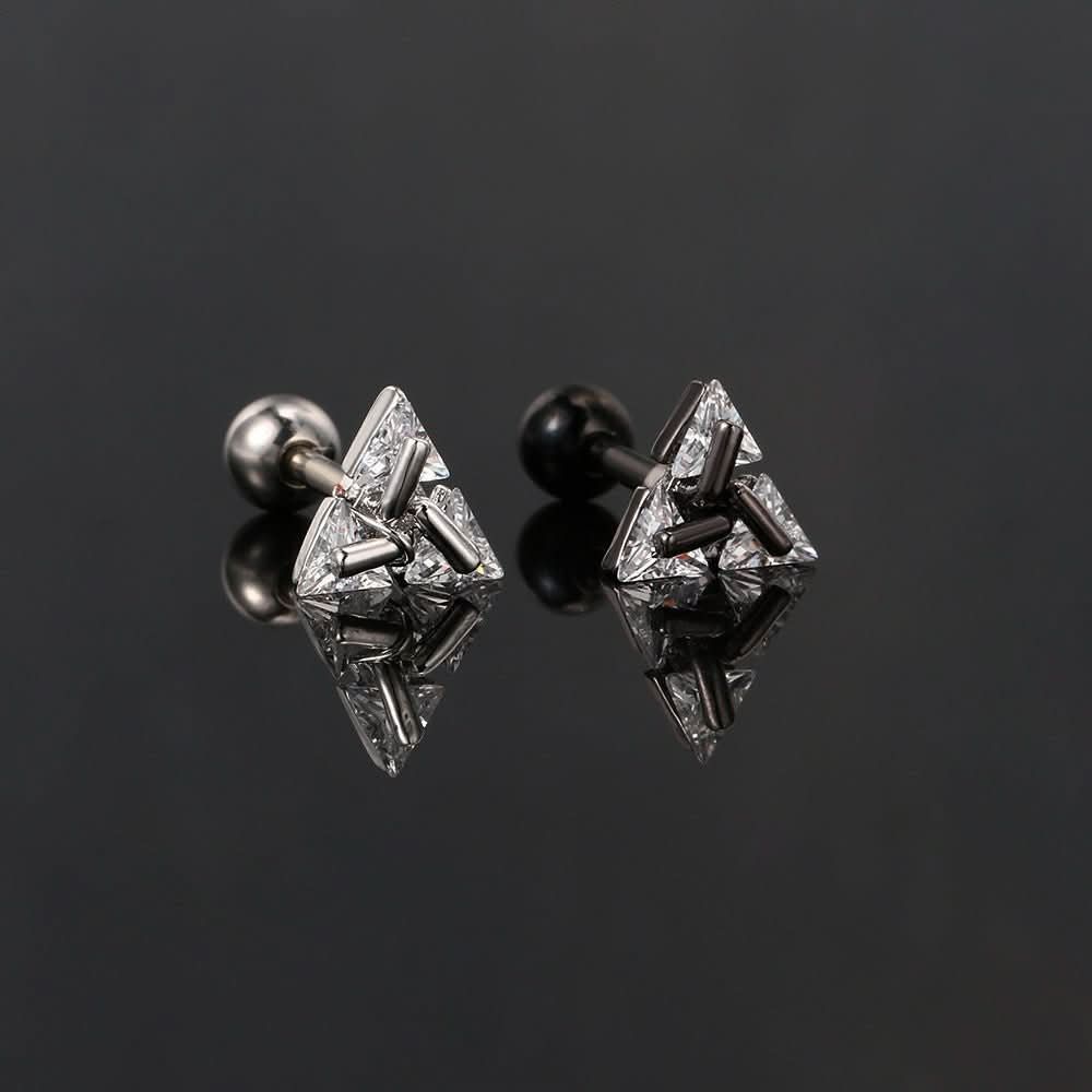 Triangle Earrings - Luxe Modern Design by Elara