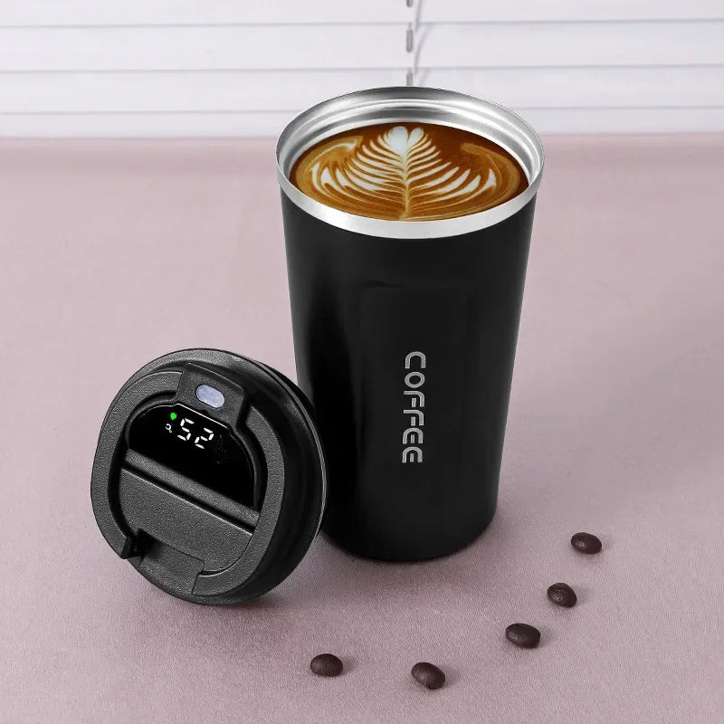 Smart Temperature Display Thermos Mug - LuxeMate