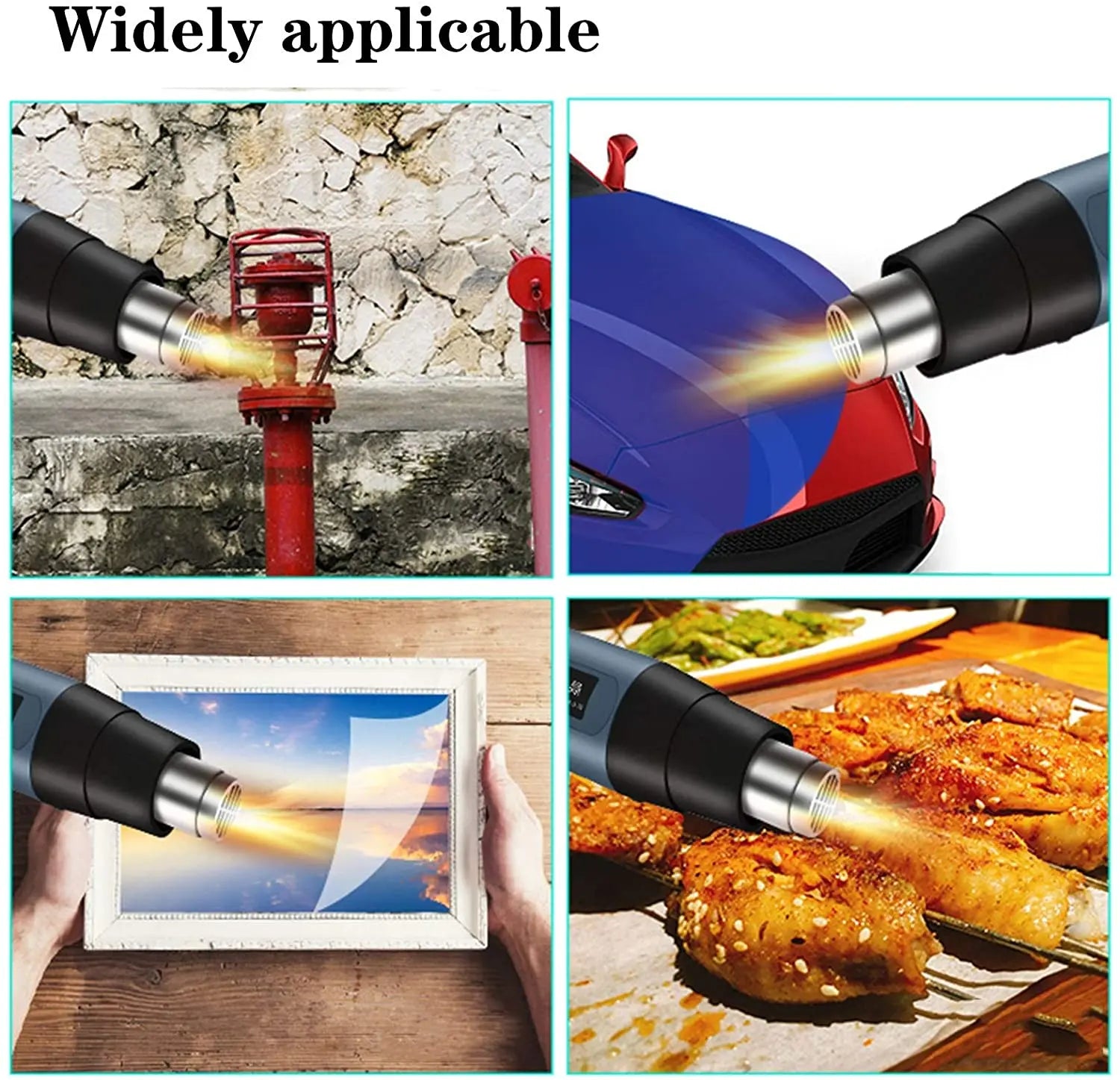 2000W Electric Heat Gun with LCD Display - HeatMaster Pro