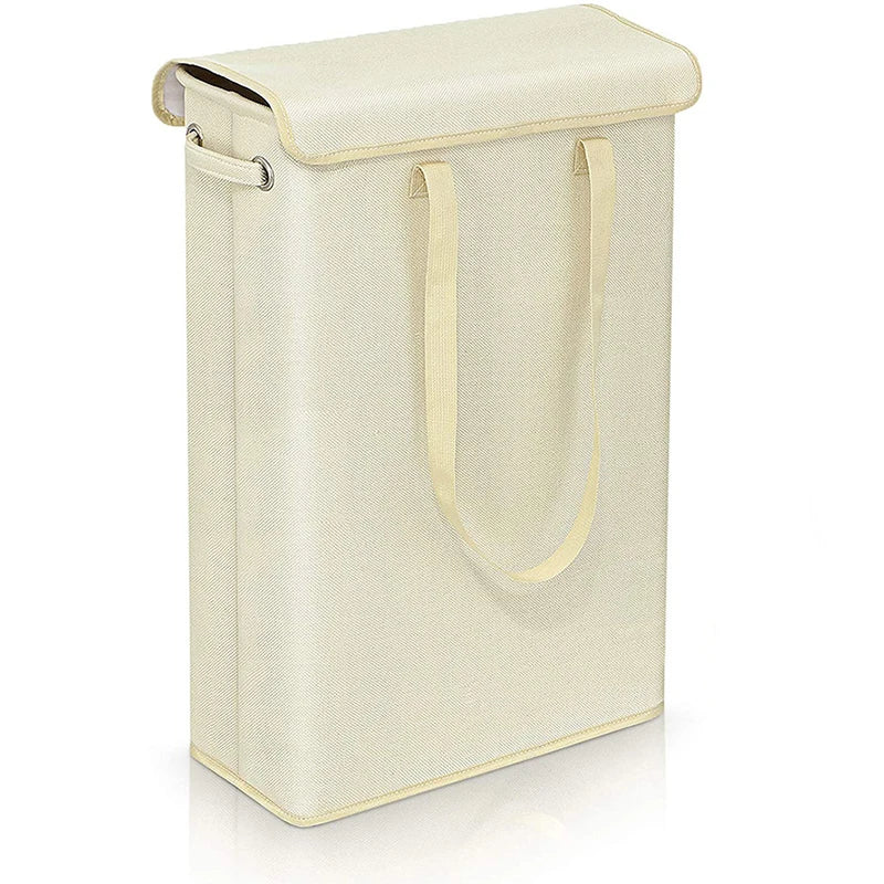 Slim 45L Laundry Basket with Lid - PureNest