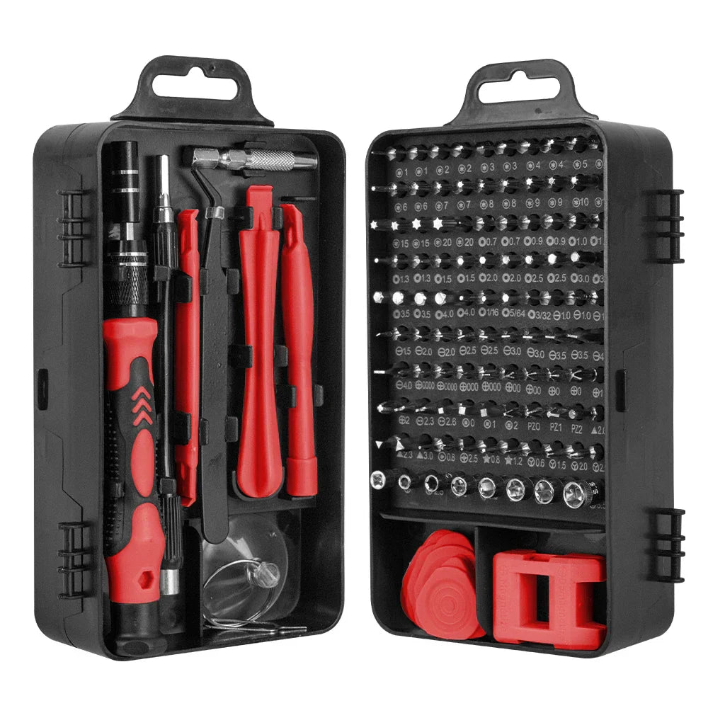 Precision Screwdriver Set - TechCraft Pro 115-in-1 with Magnetic Tools