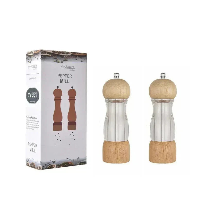 Premium Manual Salt and Pepper Mill Set - FlavorCraft