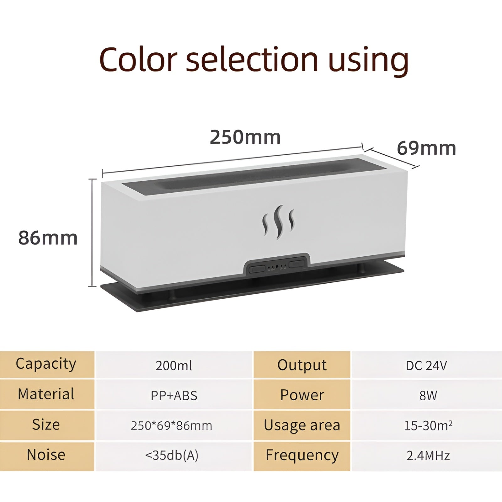 Aroma Humidifier with LED Light - PureMist