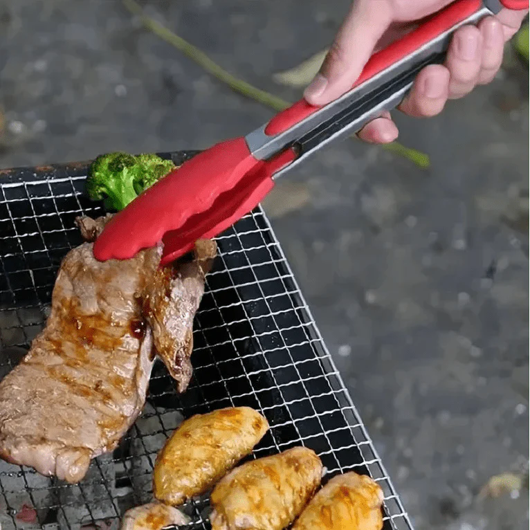 Stainless Steel Serving Tongs - LuxeServe Essentials