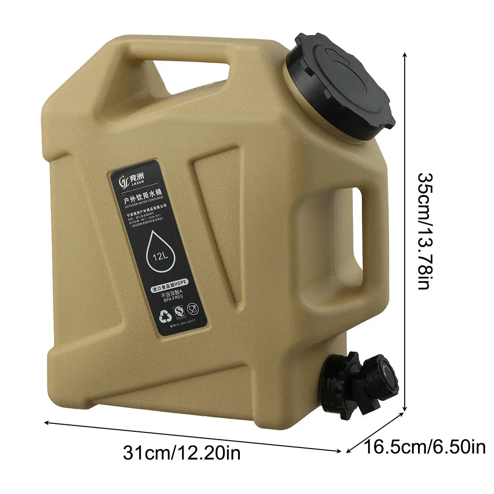 Water Storage Container - AquaFlow 12L Portable Solution