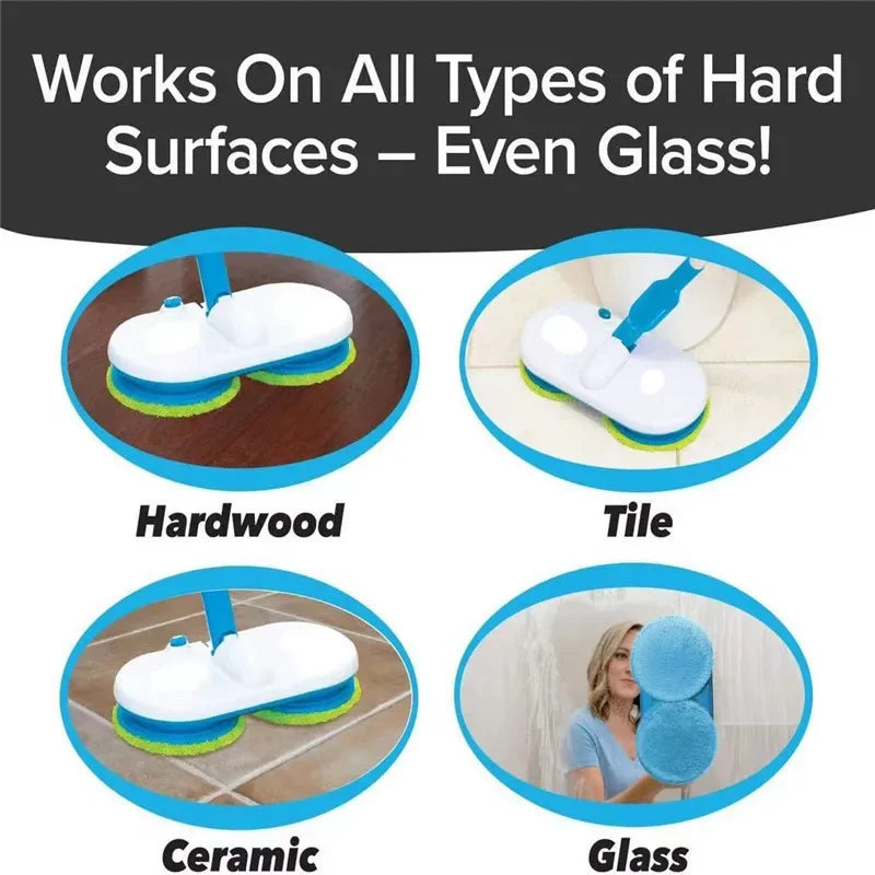 Electric Mop with Smart Spin Technology - CleanWave