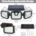 Solar Wall Lamp - LumaGlow with Motion Sensor