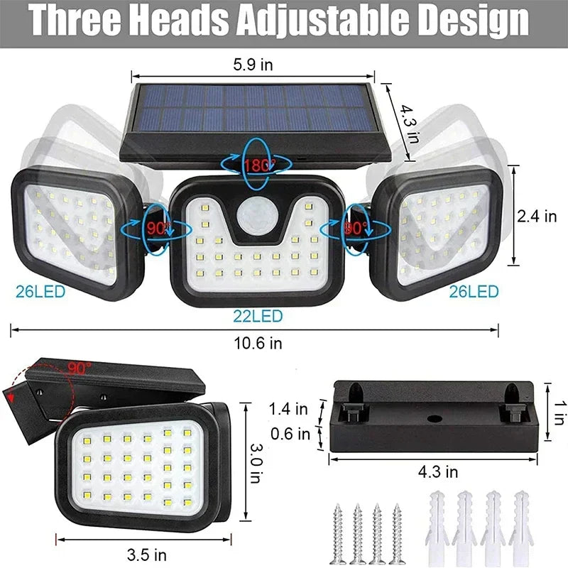Solar Wall Lamp - LumaGlow with Motion Sensor