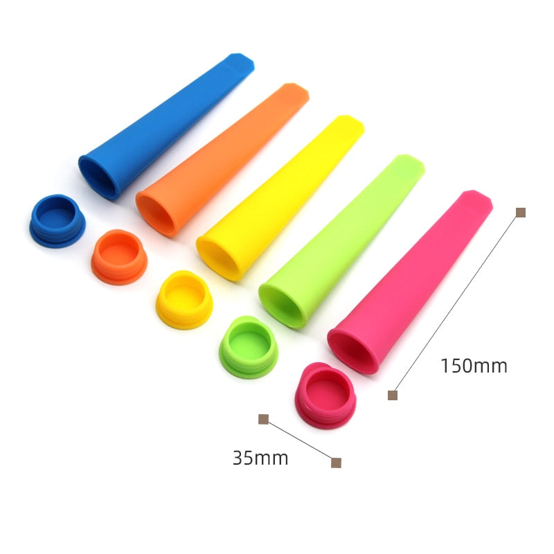 Popsicle Maker Set - ChillCraft 5-Piece Silicone Molds