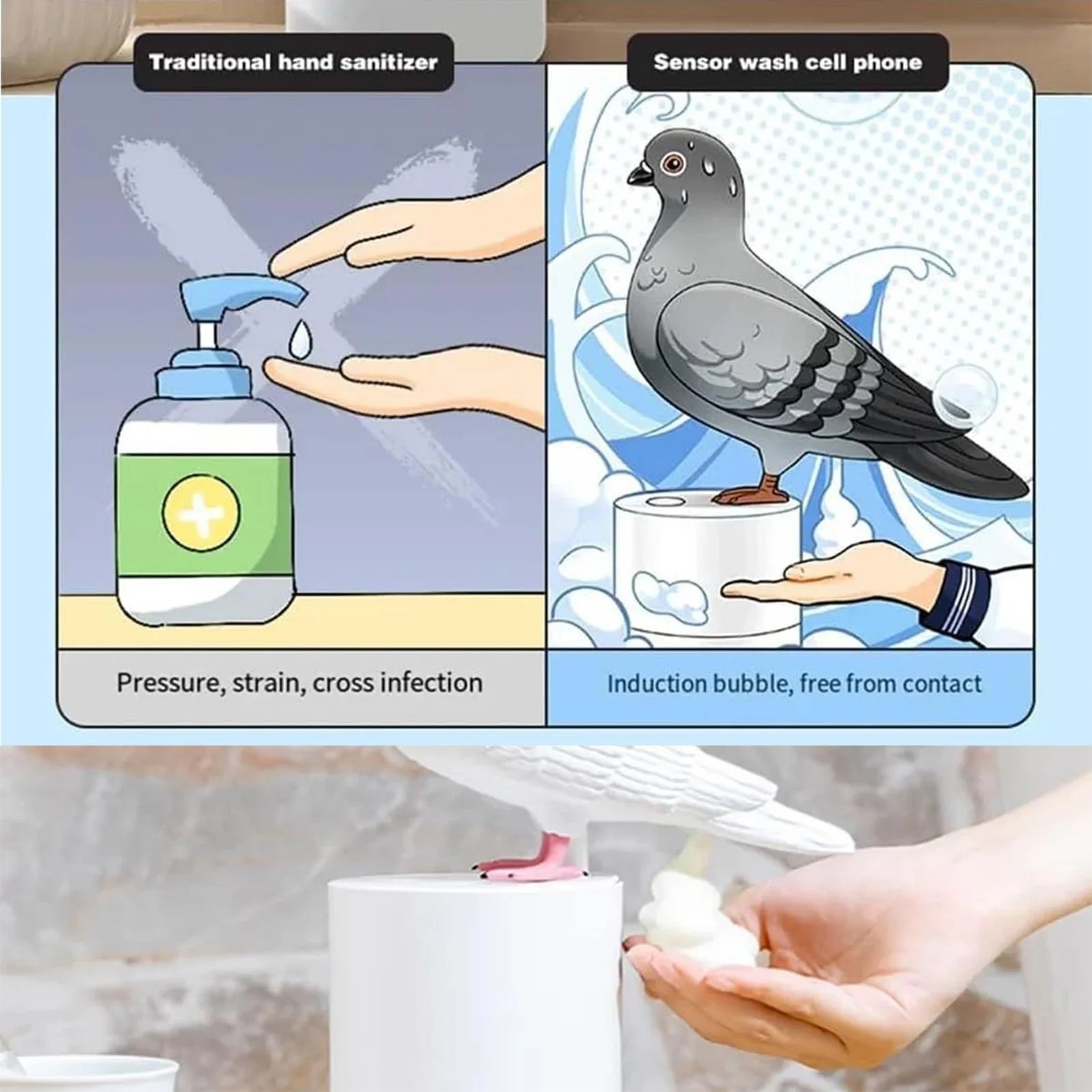 Pigeon Soap Dispenser - Luxe Home Essentials
