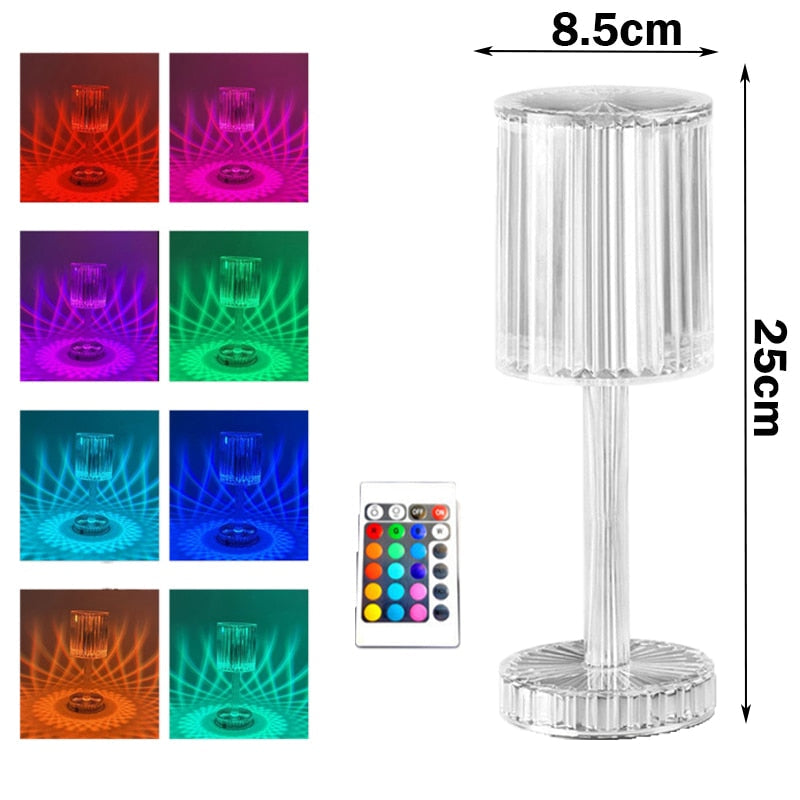Diamond Crystal Lamp - LuxeGlow