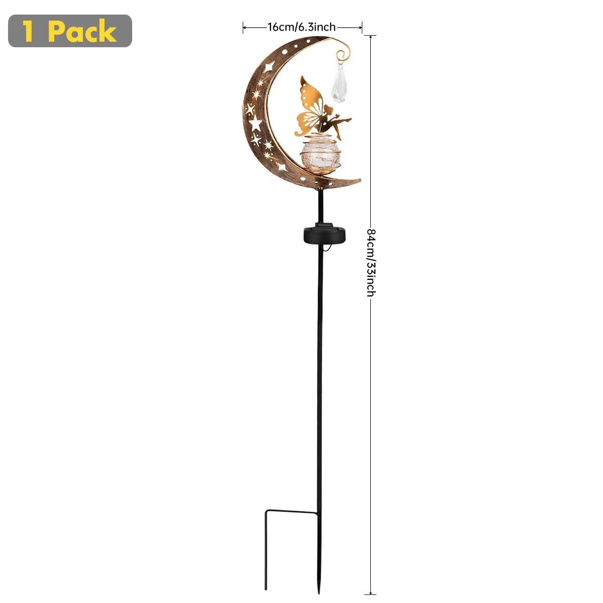 Moon Fairy Solar Light - Luminara Elegance