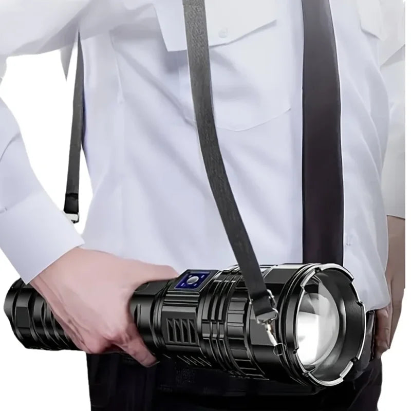 10,000 Lumen Rechargeable LED Flashlight - LuminaTech