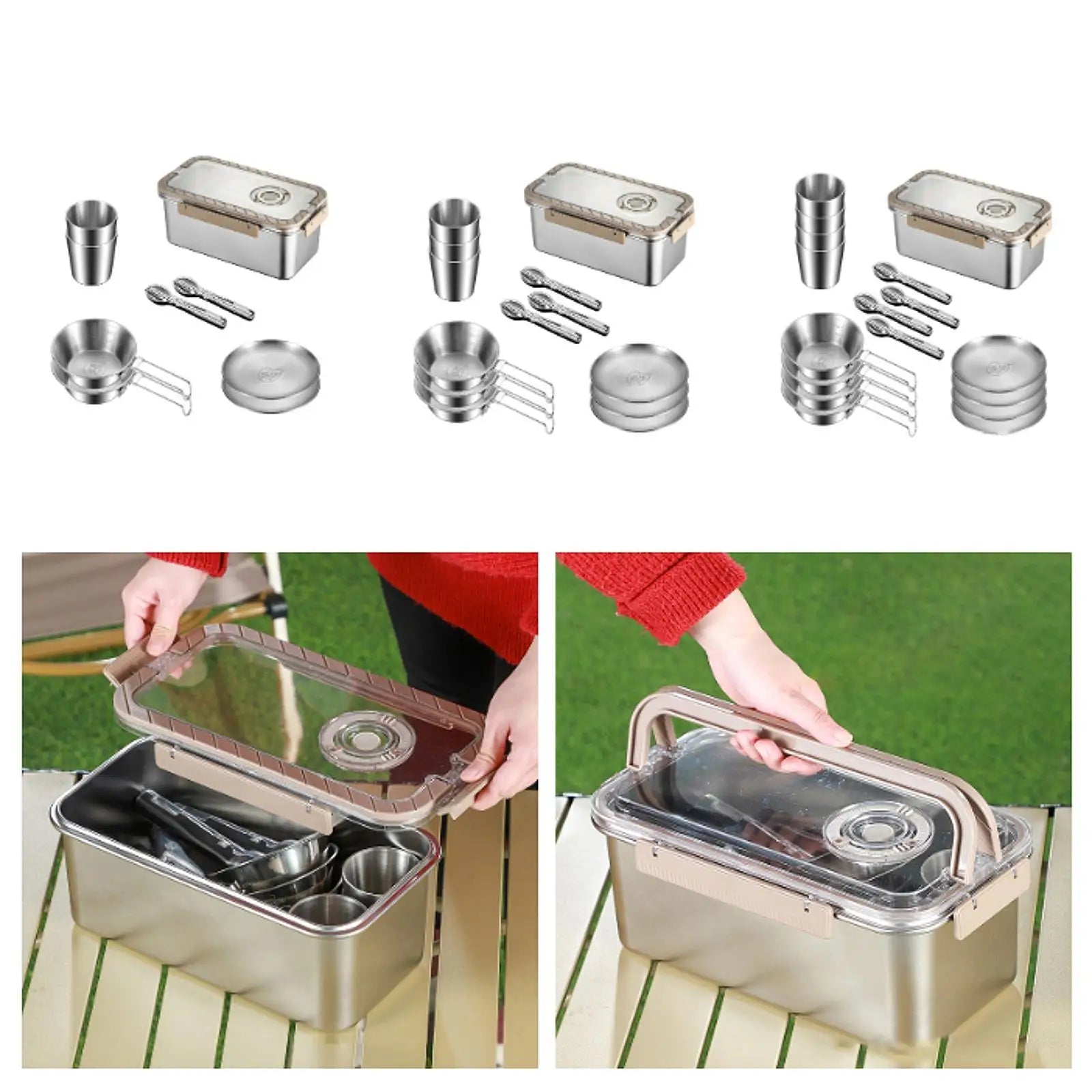 Stainless Steel Camping Mess Kit - TrailBlaze Essentials