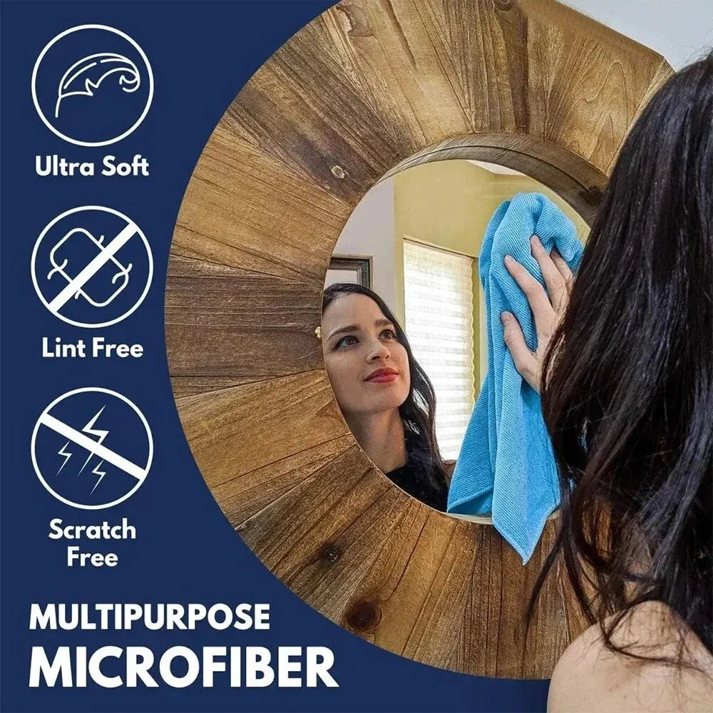 UltraClean Microfiber Cloth Set (10 Pieces) - LuxeCare