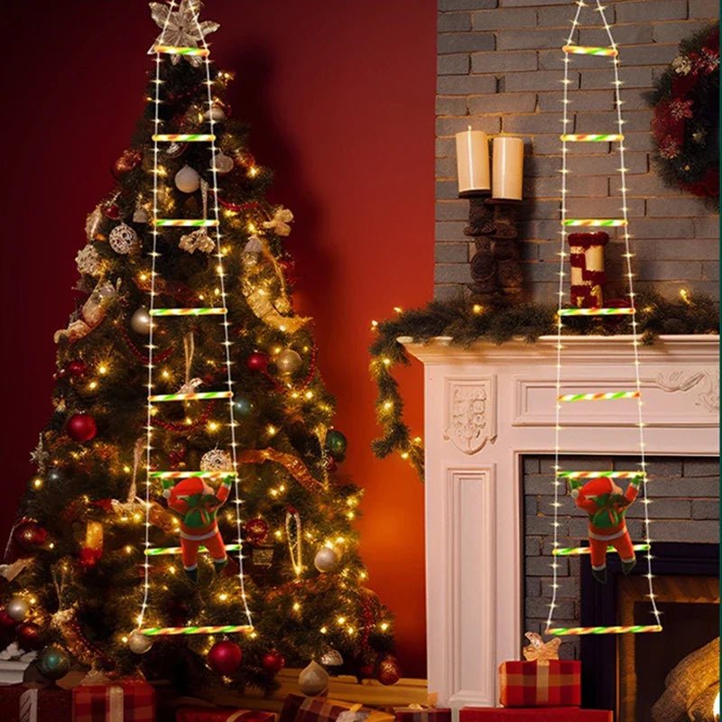 Climbing Santa LED Christmas Decoration - FestiveGlow