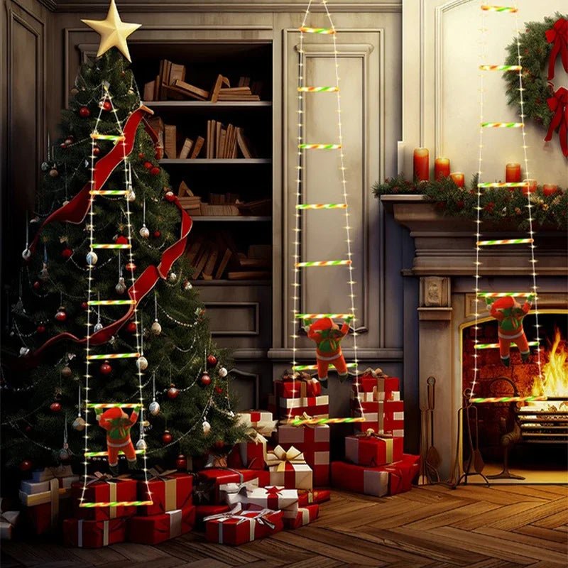 Climbing Santa LED Christmas Decoration - FestiveGlow