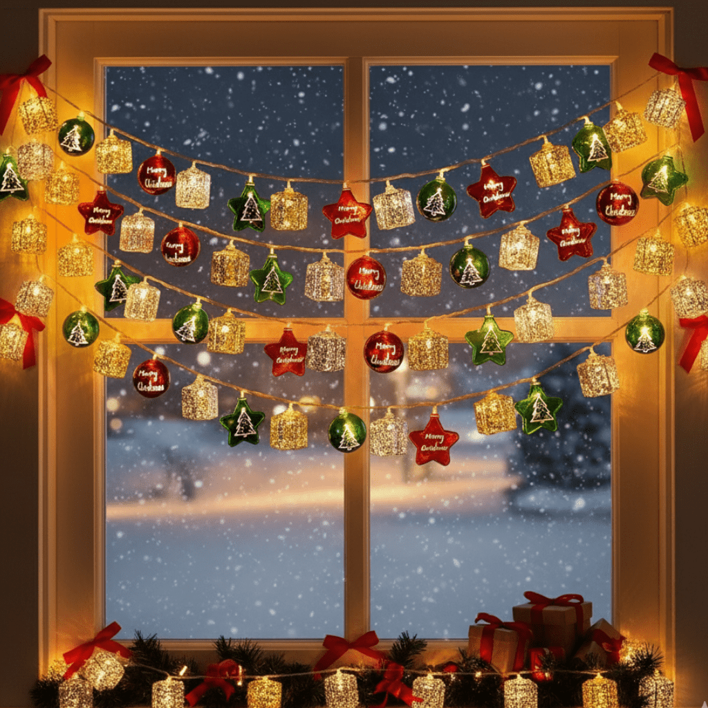 Twinkling Curtain String Lights - Luminara Decor