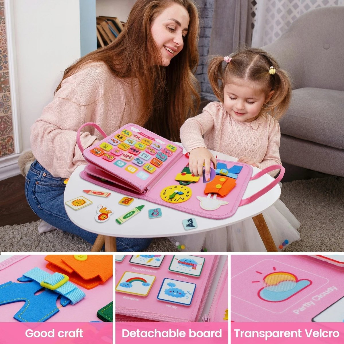 Sensory Activity Board - NurtureNest Montessori Toys