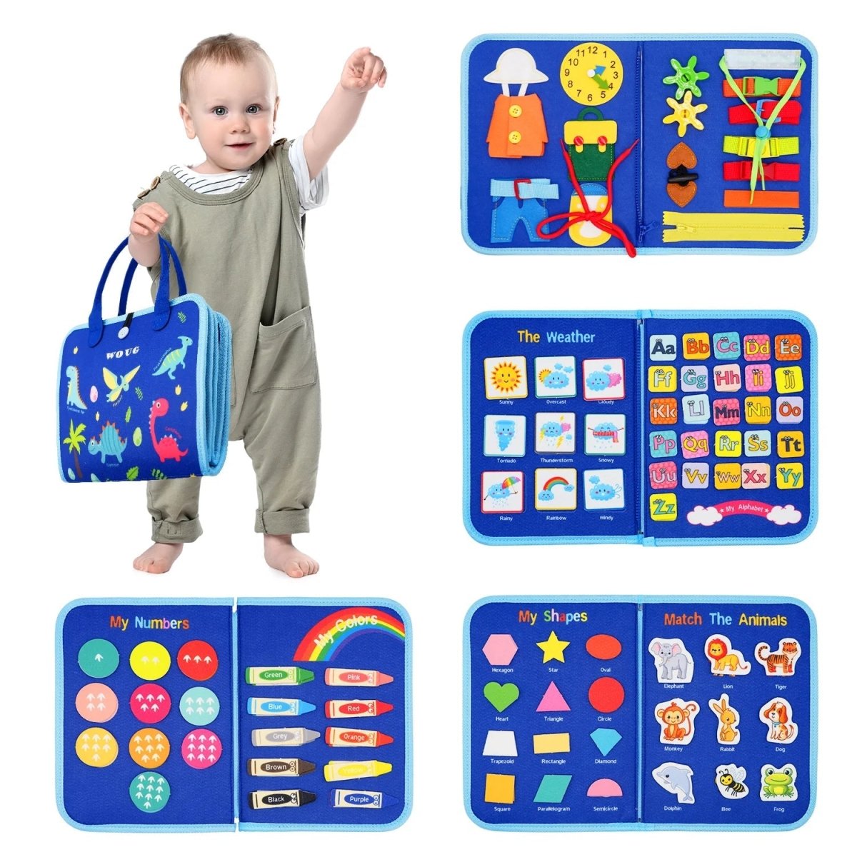 Sensory Activity Board - NurtureNest Montessori Toys