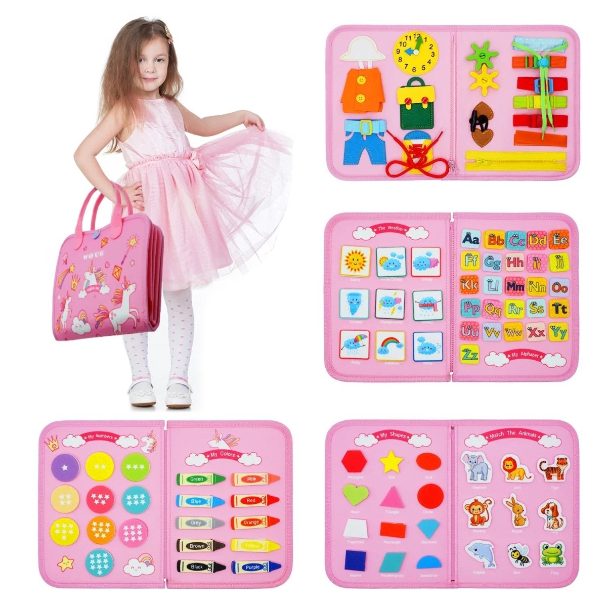 Sensory Activity Board - NurtureNest Montessori Toys