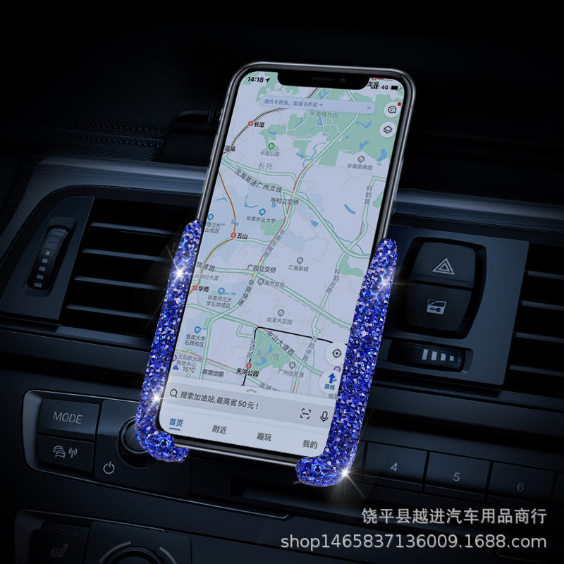 Rhinestone Car Mobile Phone Holder - LuxeDrive