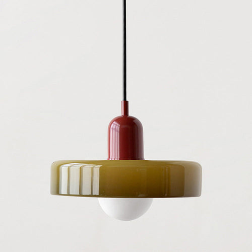 Colored Glass Hanging Lamp - LumeAura