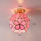 Floral Glass Ceiling Light - Luminara Designs