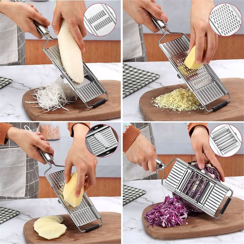 Slicing Pro – Versatile Kitchen Slicer with 4 Stainless Steel Blades