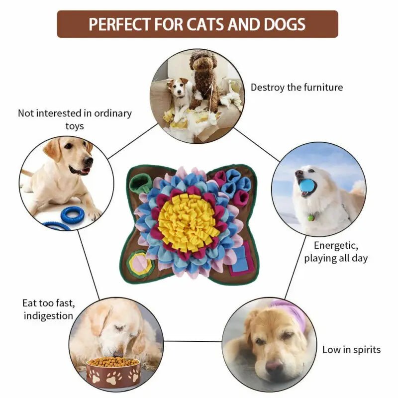 Plush Puzzle Feeding Mat - CozyPet Essentials