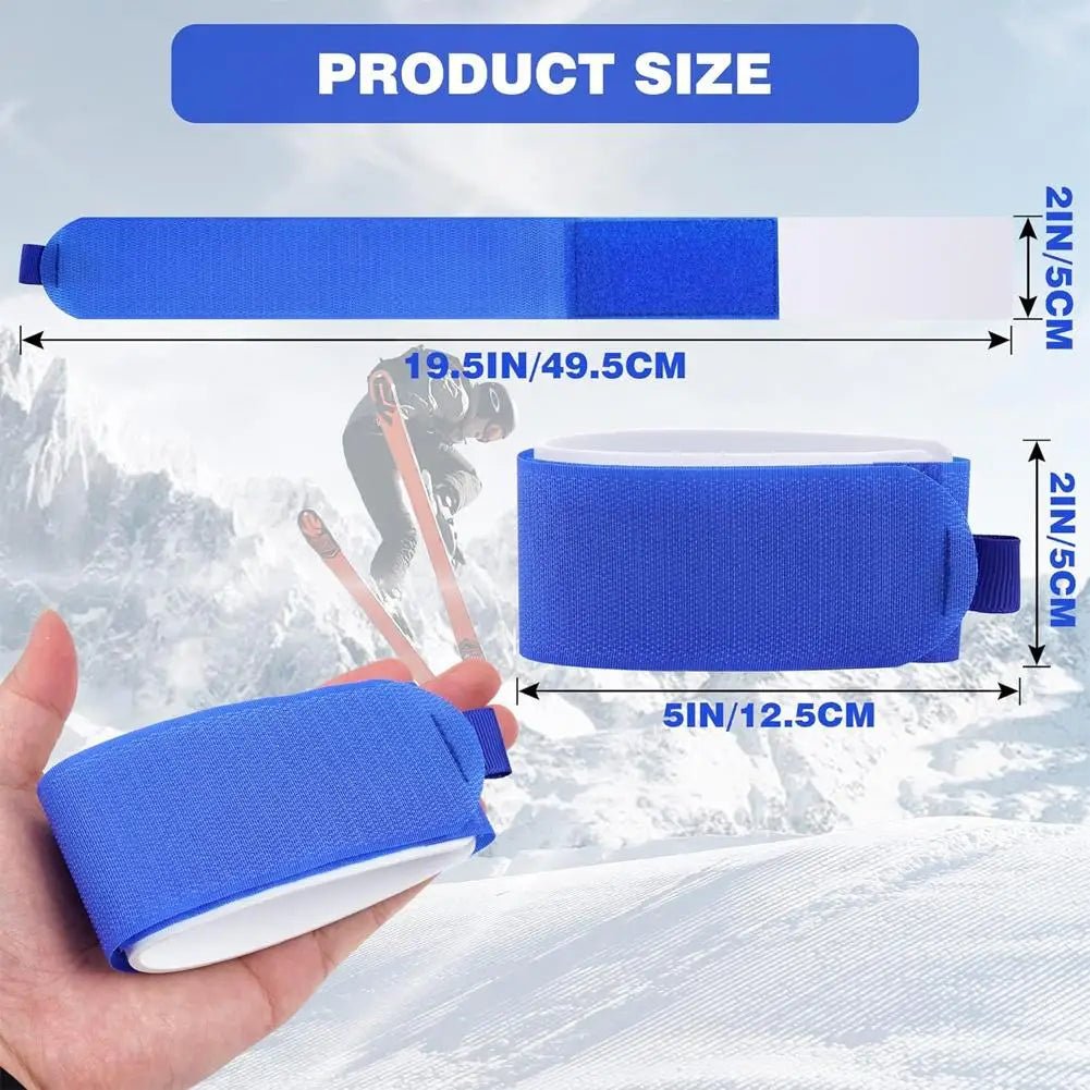 Ski Straps - FrostGuard Durable Nylon Fastening Straps (2 Pack)