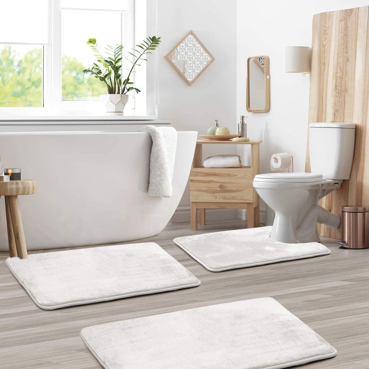 Memory Foam Bath Mat Set - LuxeNest