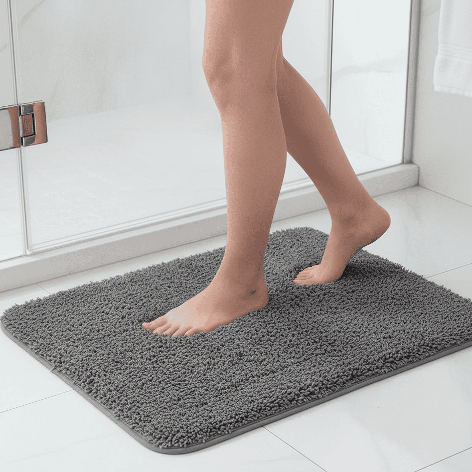 Ultra-Soft Fur Bath Mat - LuxeHome Essentials