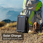 Solar Power Bank - AquaCharge 30,000mAh Waterproof Battery