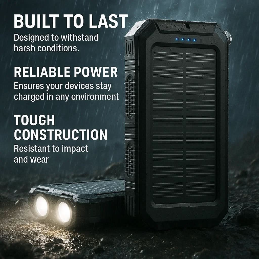 Solar Power Bank 10000mAh - EcoCharge Solutions