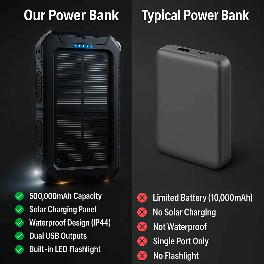 Solar Power Bank 10000mAh - EcoCharge Solutions
