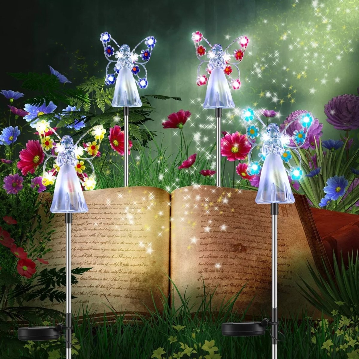 Solar Garden Light - LuminaGlow with Automatic Charging