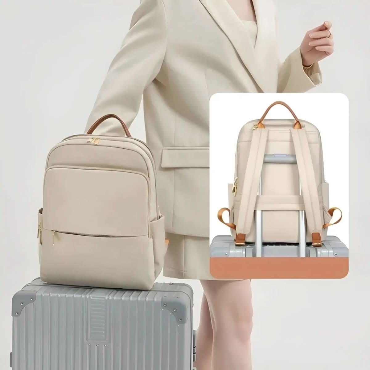 Stylish Women's Laptop Backpack - LuxeCarry