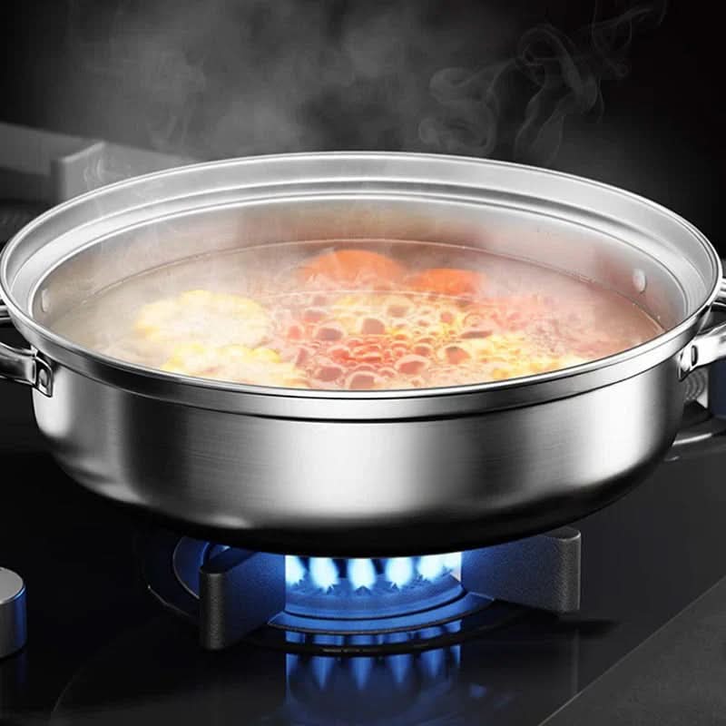 Stainless Steel Steamer with Clear Lid - PureSteam Essentials