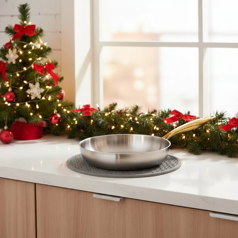 Stainless Steel Frying Pan - LuxeCook 7-Layer Induction Design