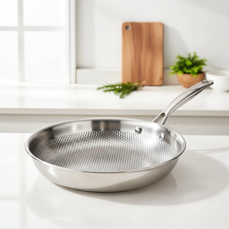 Stainless Steel Wok - Culinary Luxe Induction & Gas Compatible