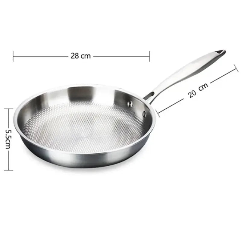 Stainless Steel Wok - Culinary Luxe Induction & Gas Compatible