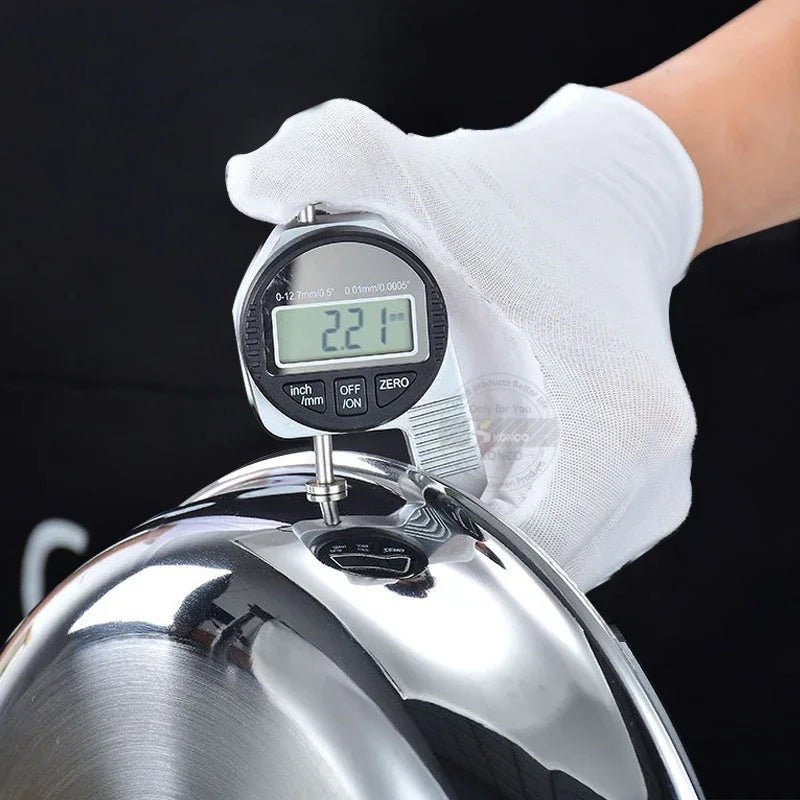 Stainless Steel Wok - Culinary Luxe Induction & Gas Compatible