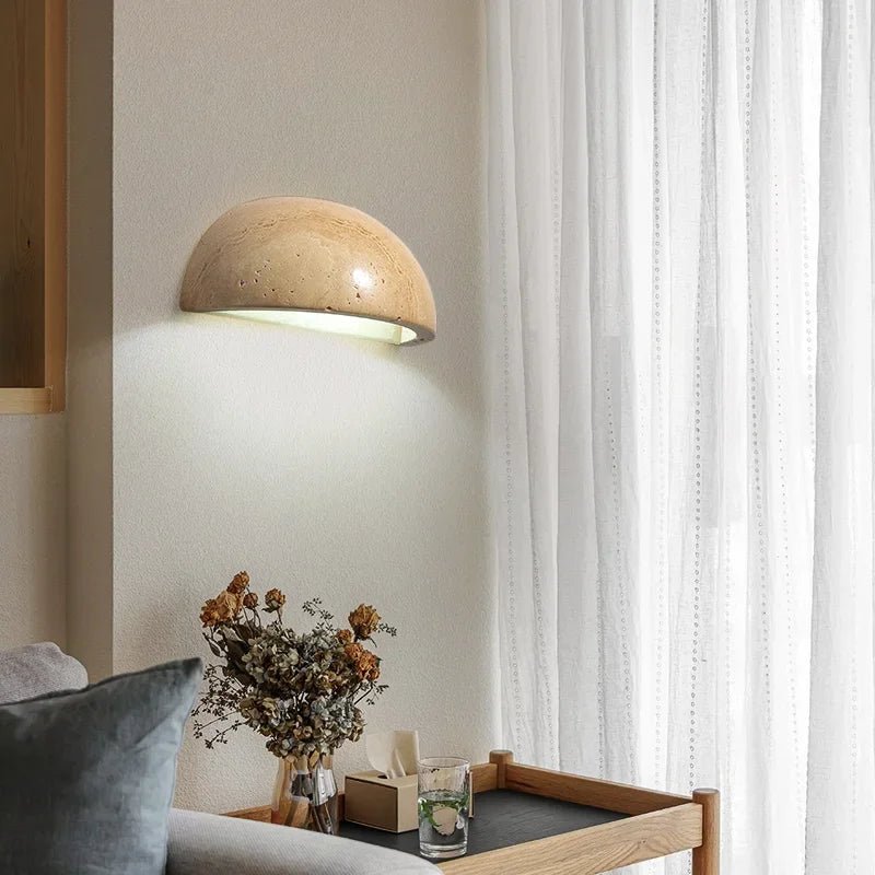 Luminous Stone Wall Light - AuraGlow
