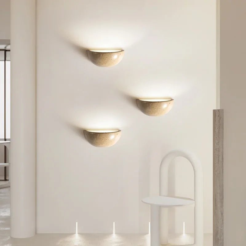 Luminous Stone Wall Light - AuraGlow